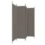 vidaXL Параван за стая, 4 панела, антрацит, 200x200 cм, текстил, снимка 4
