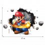 3D Супер Марио Super Mario Дупка в стена самозалепващ стикер лепенка за стена, снимка 3