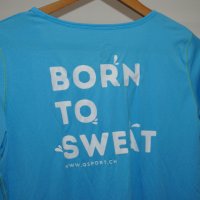 Дамска Спортна Тениска Salomon Born To Sweat Размер L, снимка 5 - Тениски - 42193508