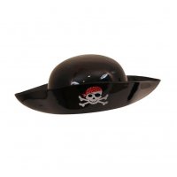 1751 Пластмасова черна пиратска шапка, снимка 2 - Други - 30458717
