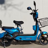 Електрически скутер EcoWay 350 вата модел MK-K син цвят 20Ah батерия, снимка 4 - Мотоциклети и мототехника - 40409988