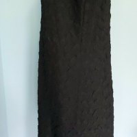 Копринена "Малка черна рокля" за повод или офис / голям размер , снимка 4 - Рокли - 29469471