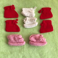 Нов Бебешки комплект Жилетка Елек Гащи Панталонки Блуза Терлици Шапка, снимка 8 - Комплекти за бебе - 31349726