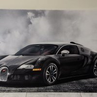 Светеща картина с LED осветление - Bugatti Veyron , снимка 1 - Картини - 39815644