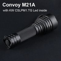 Далекобоен фенер Convoy M21A с диод Luminus SFT40 , снимка 1 - Оборудване и аксесоари за оръжия - 30559627