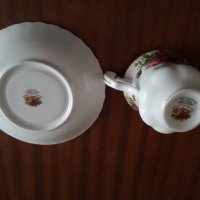 Royal Albert old country roses, кралска колекционерска чаша за кафе, снимка 6 - Други ценни предмети - 42210345