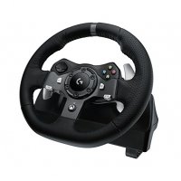 Волан, Logitech G920 Driving Force Racing Wheel, Xbox One, PC, 900° Rotation, Dual Motor Force Feedb, снимка 3 - Аксесоари - 38486115