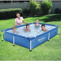 Сглобяем басейн Bestway Splash Jr. Frame 221 x 150 x 43 cm, снимка 1 - Басейни и аксесоари - 33753873