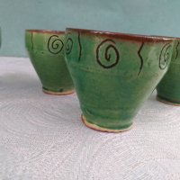 Чаши за ракия керамика 6 броя, снимка 4 - Чаши - 34027577