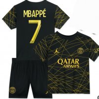 Mbappe Мбапе Gold детски екип + Чорапи 2023г Париж Псж комплект, снимка 10 - Футбол - 40015655