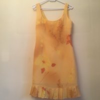 Лятна рокля (жълта), стил 90-те, българско производство, 20 лв, снимка 1 - Рокли - 40483854