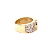 Златен дамски пръстен 7,71гр. размер:56 14кр. проба:585 модел:21888-1, снимка 2 - Пръстени - 44202608