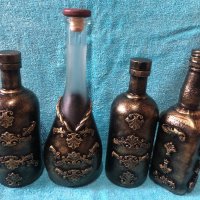 Декорирани бутилки, снимка 1 - Ръчно изработени сувенири - 40862491