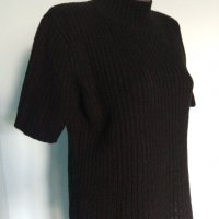 Вълнен пуловер с поло яка и къси ръкави "Karnel"®, снимка 1 - Блузи с дълъг ръкав и пуловери - 16436671