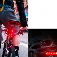 USB LED презареждаема стоп червена светлина за колело-велосипед, снимка 3 - Аксесоари за велосипеди - 38139833