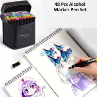 Двувърхи маркери комплект 48 броя на алкохолна основа - Touch, снимка 6 - Рисуване и оцветяване - 44385715
