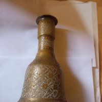 Антична ръчно гравирана медна ислямска ваза, снимка 5 - Други ценни предмети - 35030169