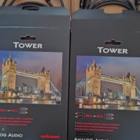 AudioQuest Tower RCA-RCA Интерконекти 2 броя х 1.5 м., снимка 1 - Други - 44180999