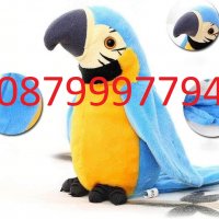 Говорещ Папагал - Плюшена играчка, снимка 6 - Плюшени играчки - 37552412