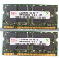 2GB Плочка SO-DIMM S0-DIMM 800MHz PC2-6400s Ram Памет за лаптоп Една 2GB S0-DIMM