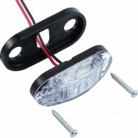 ЛЕД LED габарити с 2 SMD, диодни БЕЛИ светлини 12-24V , снимка 3 - Аксесоари и консумативи - 35414523