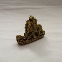 Сувенир малка статуетка китайски дракон в бронзов цвят , снимка 5 - Статуетки - 44466424