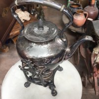 Посребрен чайник №4552, снимка 4 - Антикварни и старинни предмети - 42322710