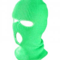 Зимна шапка маска - Green Neon Balaclava, снимка 5 - Шапки - 30397904