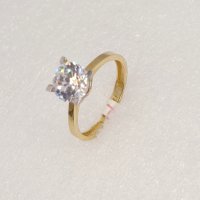 Златни годежни пръстени 14 К, снимка 2 - Пръстени - 38668899