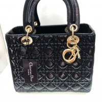 Черна дамска чанта Dior, снимка 1 - Чанти - 29642433