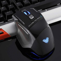 Геймърска мишка Aula S12, Оптична, 7D, RGB, Черен, снимка 3 - Клавиатури и мишки - 36537235