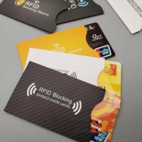 НОВО! 5 БРОЯ Луксозни RFID протектори за безконтактни карти , снимка 3 - Портфейли, портмонета - 29265702