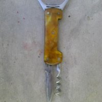 Джобно ножче с тирбушон и отварачка, снимка 4 - Други ценни предмети - 37385334