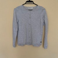 H&M сива жилетка - 9-10 год., снимка 1 - Детски пуловери и жилетки - 44401657