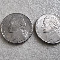 Монети. САЩ . 5 цента . 4 различни монети., снимка 8 - Нумизматика и бонистика - 44693638