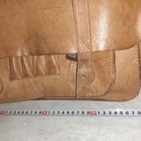 Много качествена и красива мъжка чанта от много дебела кожа, снимка 6 - Антикварни и старинни предмети - 37714893