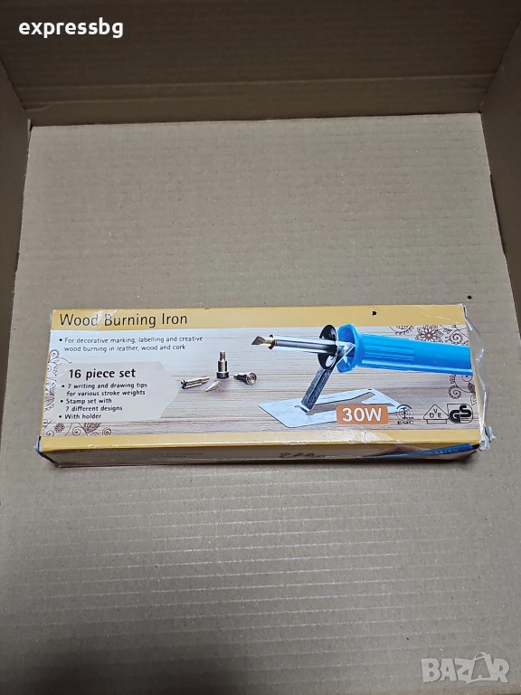 Комплект за пирографиране – 30W – 16 накрайника, снимка 1