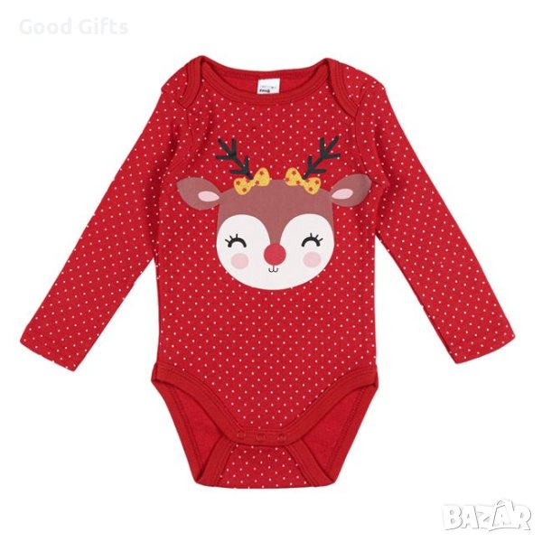 Бебешко коледно боди, Еленче, снимка 1