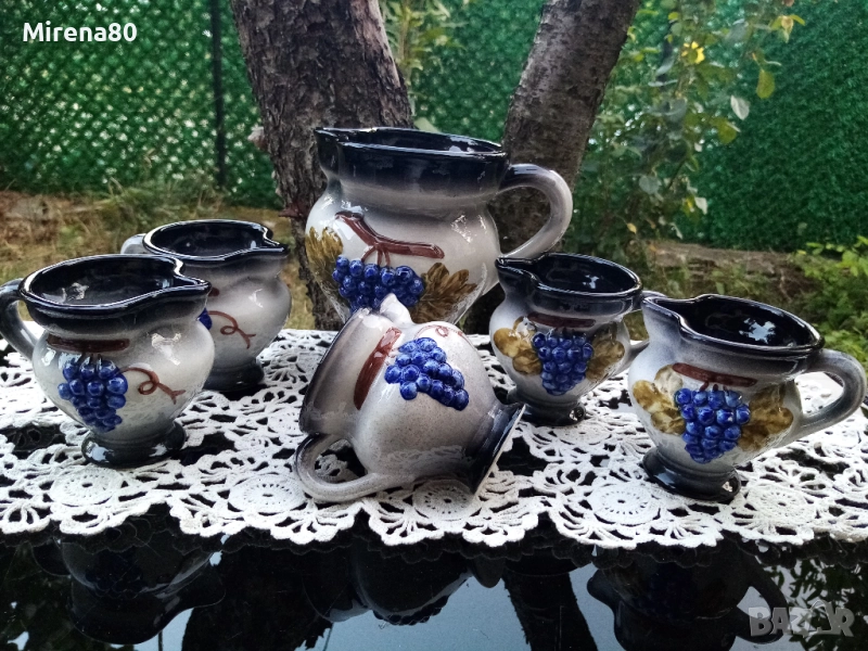 Сервиз за вино - немска керамика, снимка 1