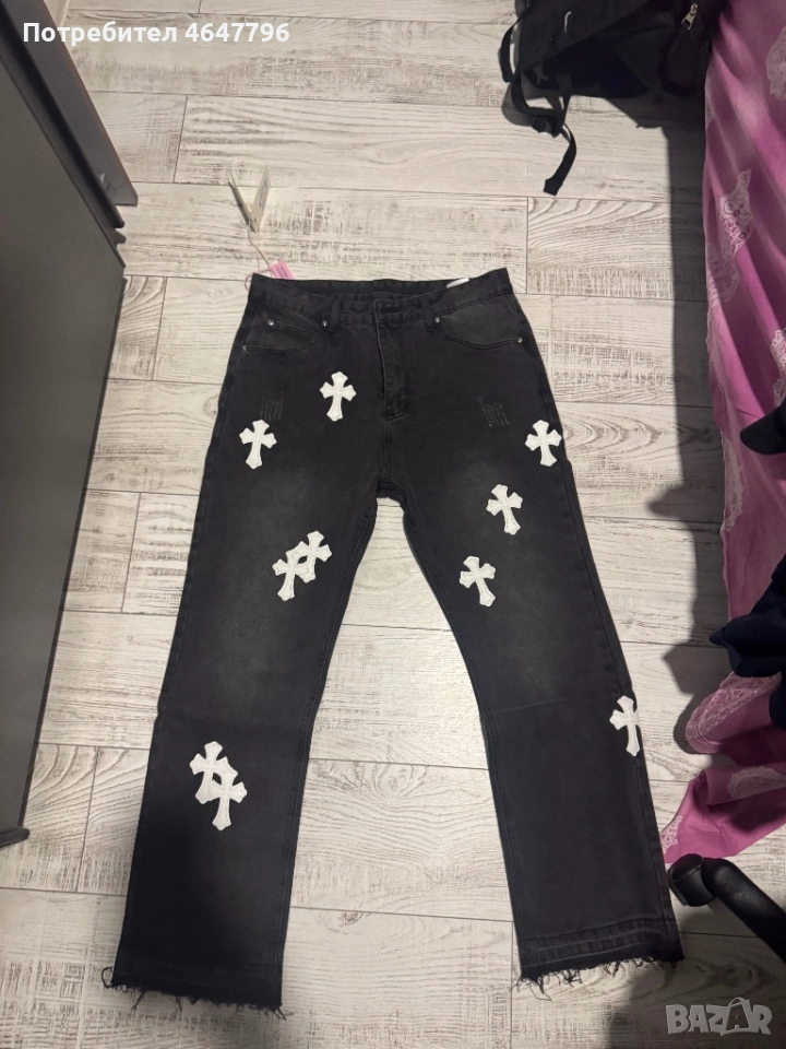 Chrome hearts дънки размер M чисто нови , снимка 1