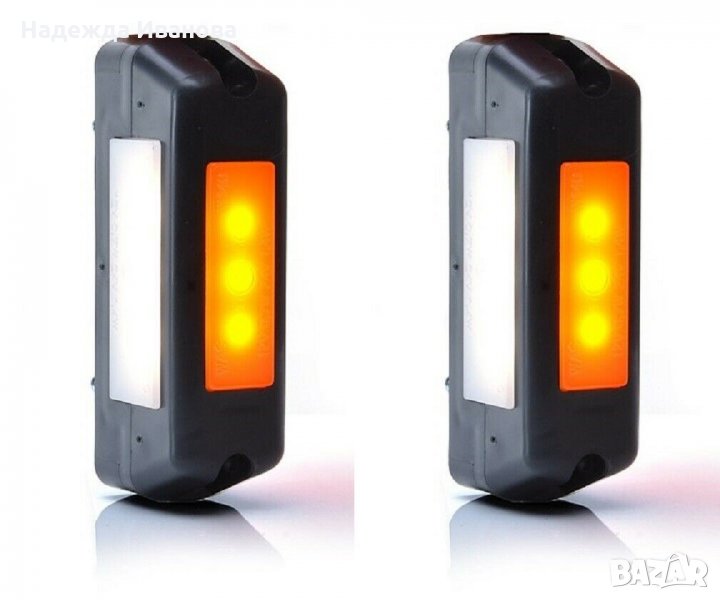 LED неон вертикален габарит с тройна функция 12/24V, снимка 1