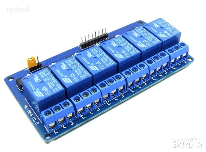 Релеен модул с шест релета, 5V, Ардуино / Arduino, снимка 1