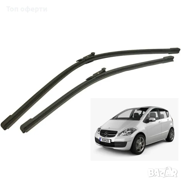 Предни чистачки съвместими с Mercedes A Class W169 (04-12)  Mercedes Vaneo (04+) 2брк-т, снимка 1