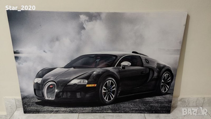 Светеща картина с LED осветление - Bugatti Veyron , снимка 1
