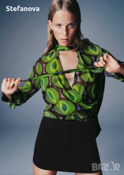 Zara-Нова блуза с прихлупване, снимка 1
