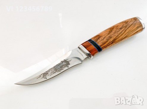 Руски ловен нож РИБА 110х220 мм - Ст 65х13, снимка 1