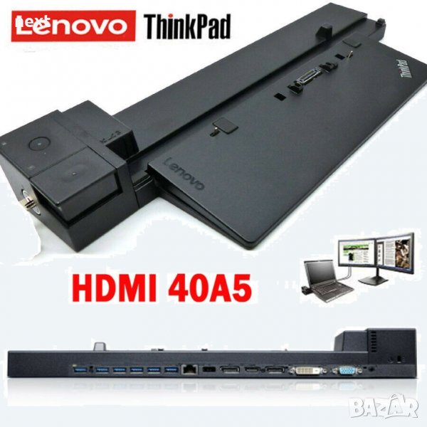 Докинг станция Lenovo ThinkPad Workstation Dock 40A5 за P50, P51, P70, P71 + Гаранция, снимка 1