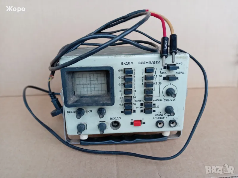 старинен осцилограф СССР работещ ОЛМ-3М, снимка 1