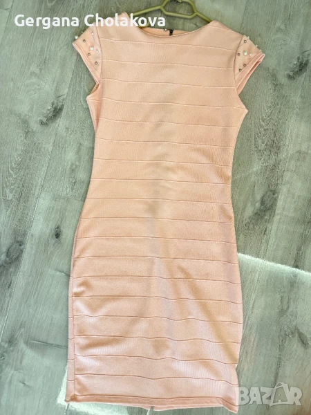 Розова рокля с перли , снимка 1