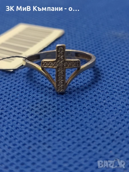 Златен дамски пръстен 1,7гр-14к, снимка 1